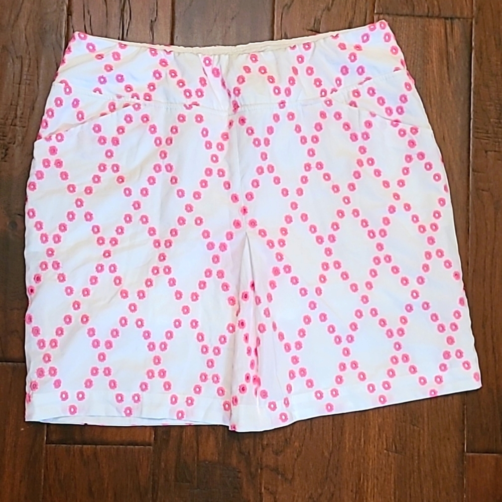 Lilly Pulitzer Pink and White Patterned Shorts